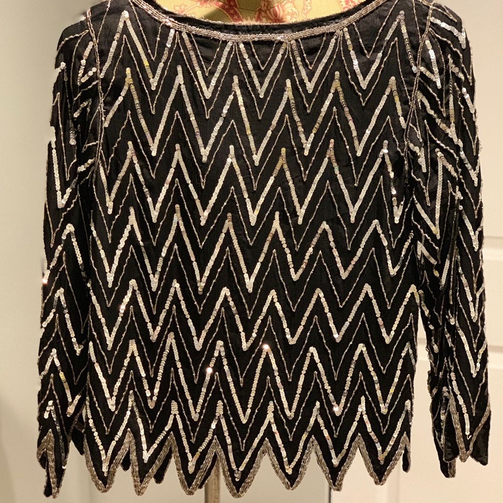 Retro Sequins Top